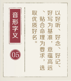 漳浦起名流程五